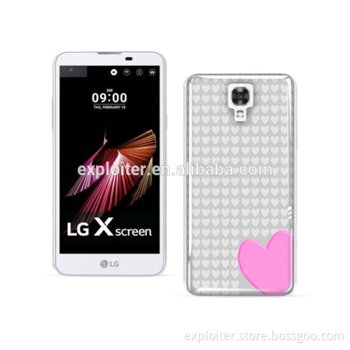 Wholesale ultra slim epoxy back cover case for LG X Screen cover case